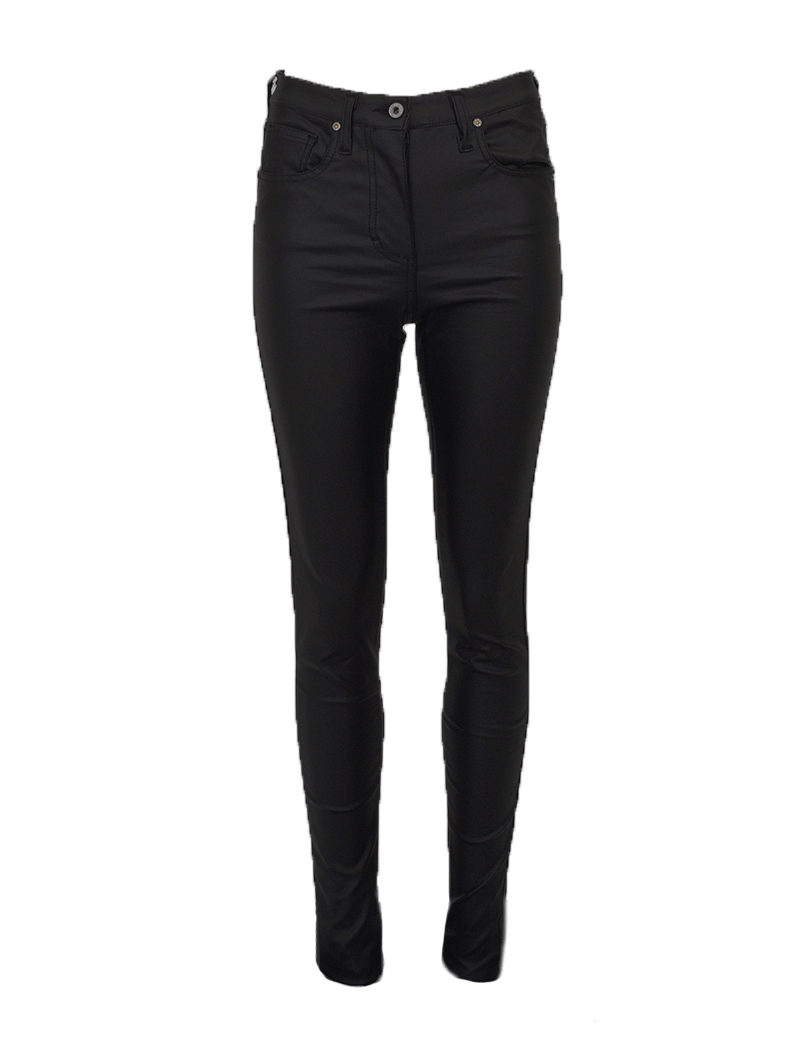 PLEASE PANTALON SLIM TAILLE HAUTE NOIR