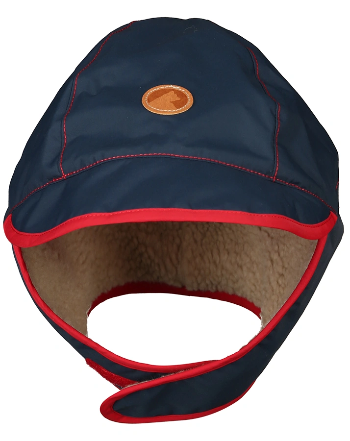 Schirmmütze LUMI WINTER mit Plüsch in navy/red