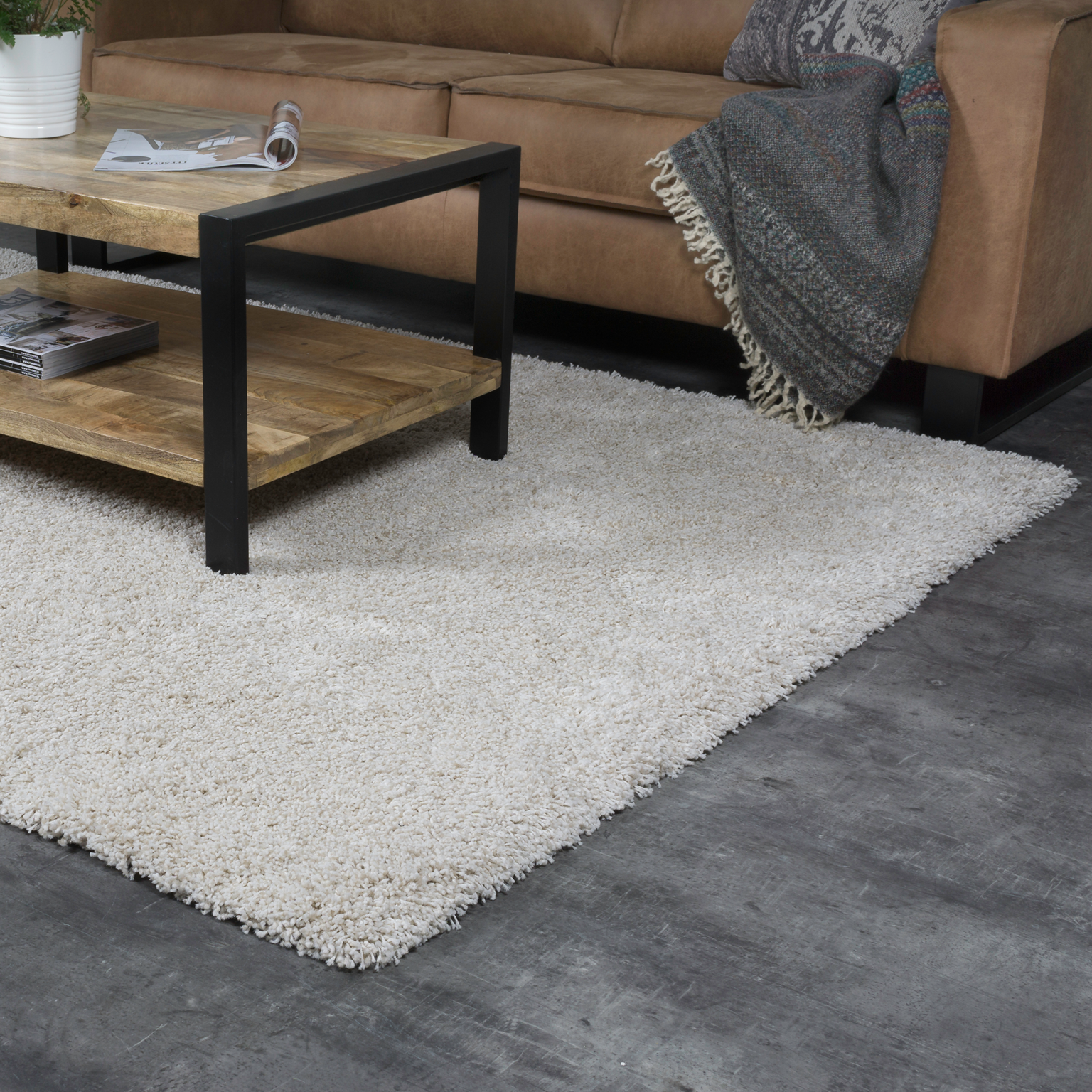 Vloerkleed Milano Creme 200x290 cm