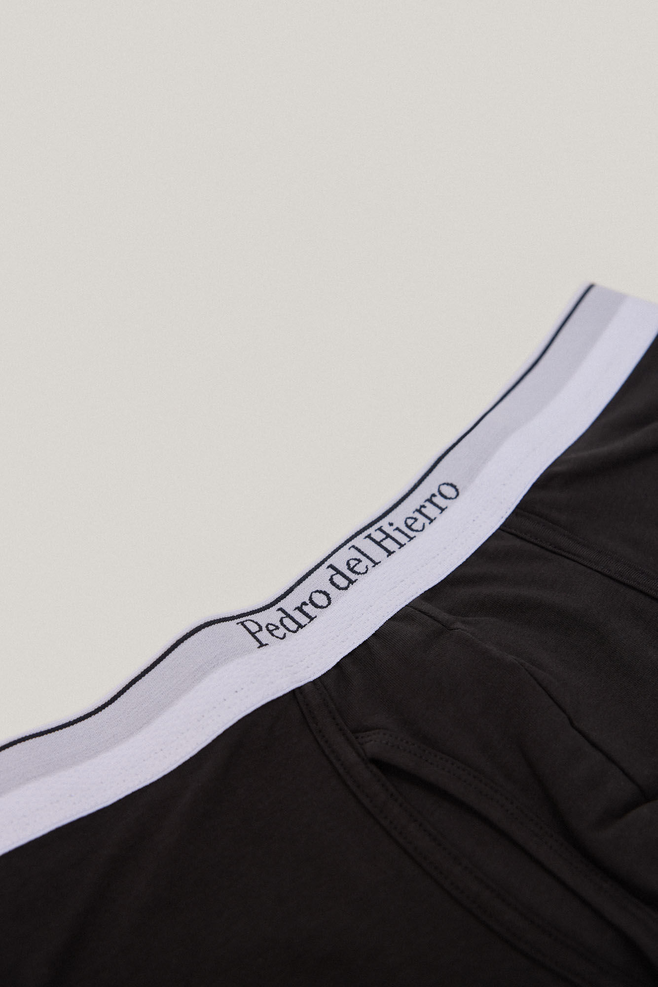 Cueca boxer de malha lisa - Preta