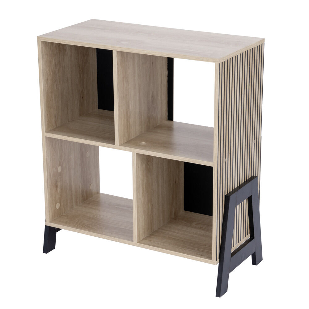 Bibliothèque Vivien 4 cases en bois 63x29,5xH70,5cm