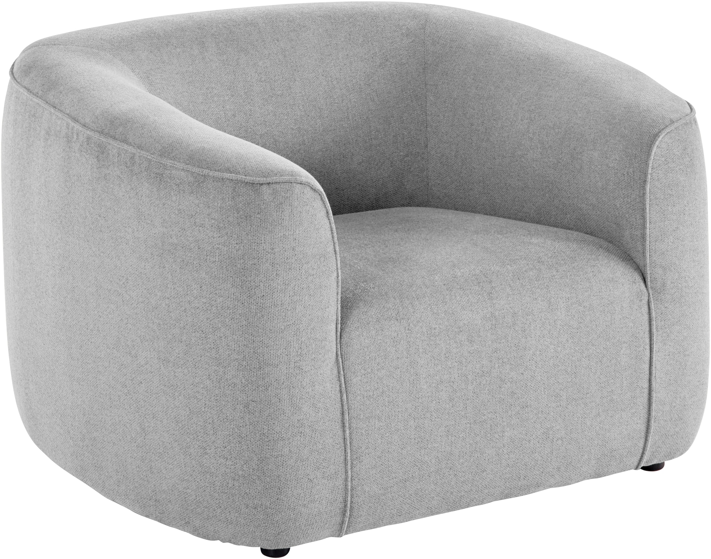LeGer Home by Lena Gercke Sessel »LYZA Relaxsessel, Loungesessel, Masse B/T/H: 113/95/71 cm« organische Form, mit Wellenunterfederung, gemütlich und modern