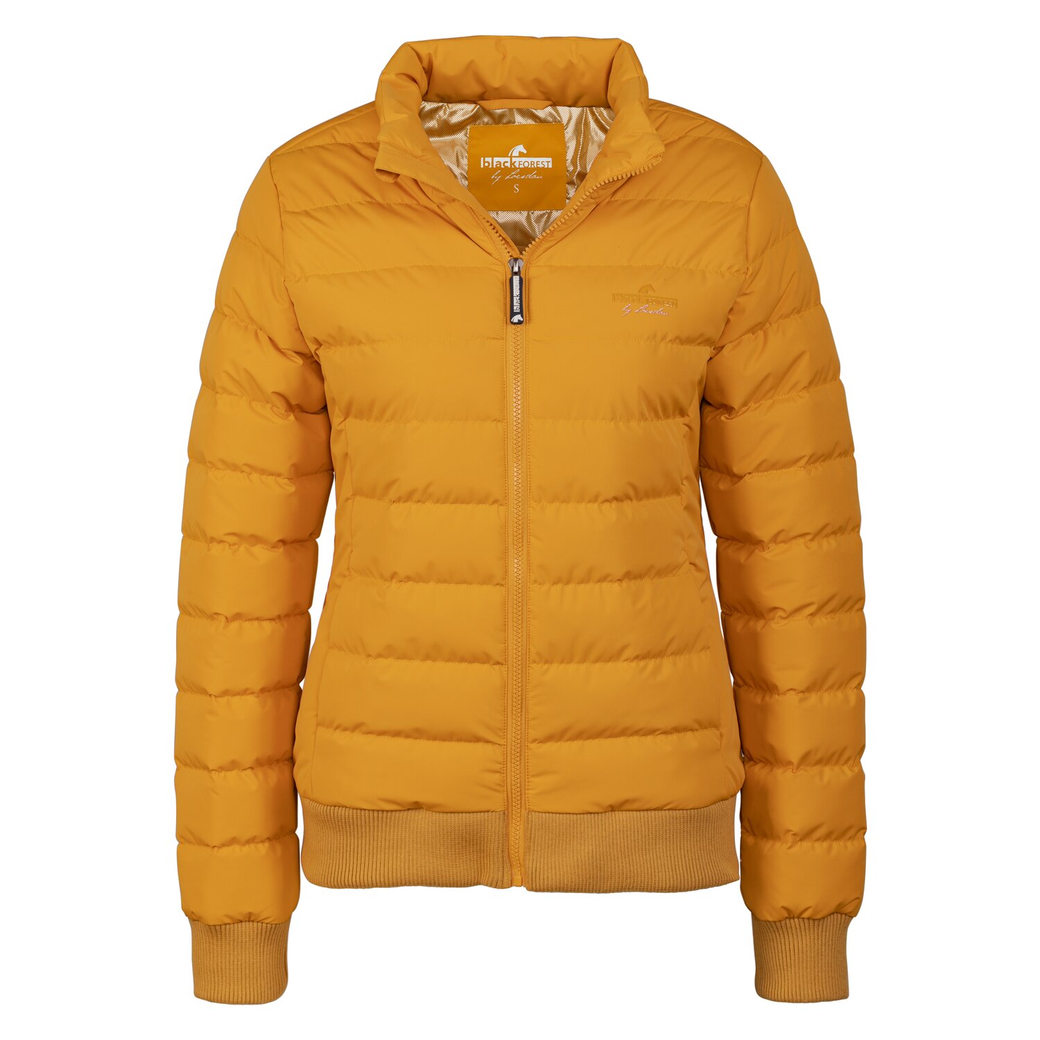 black forest Steppjacke mit Stehkragen  - mustard