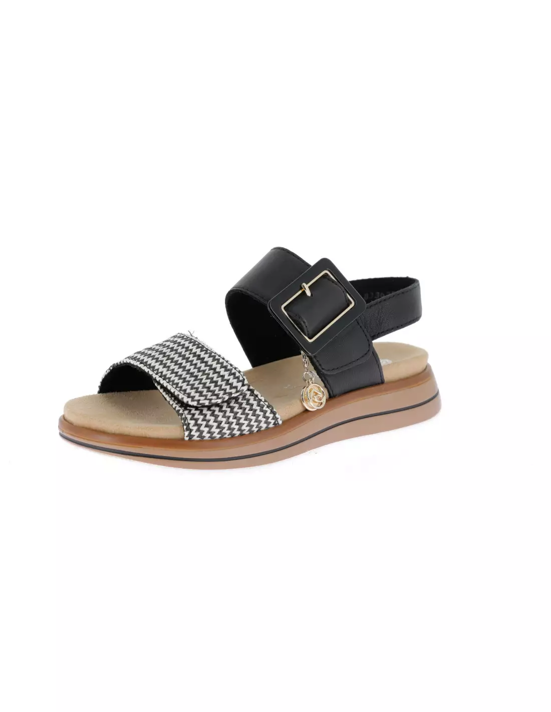 REMONTE D1J53-02 - Sandales & nu-pieds SCHWARZ-CREMA