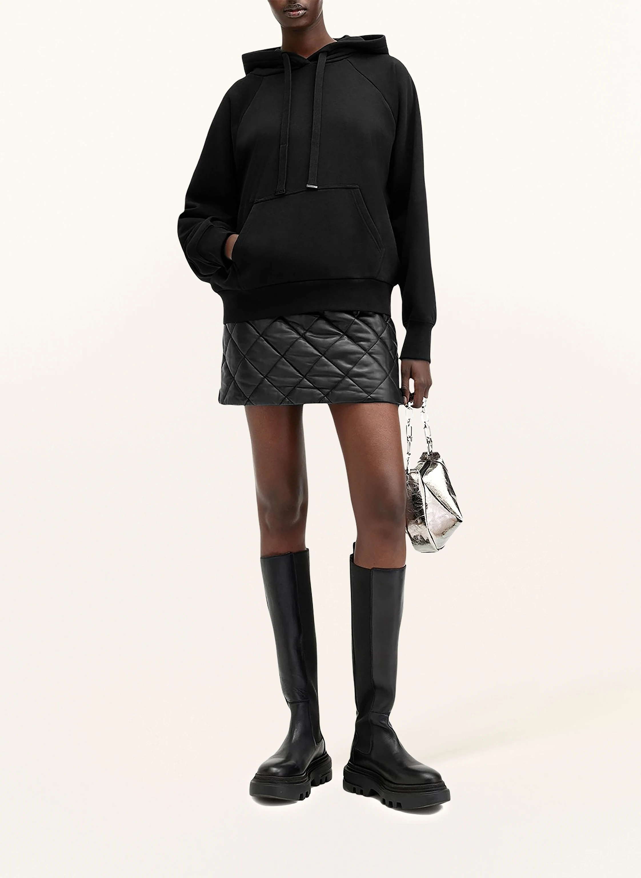 ALLSAINTS Hoodie TALON UNDRGRND mit Pailletten