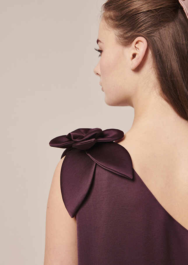 Robe Rekiamarron en satin fluide