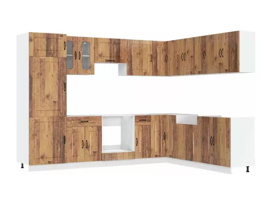 Ensemble d'armoires de cuisine 14 pcs Kalmar bois d'ingénierie