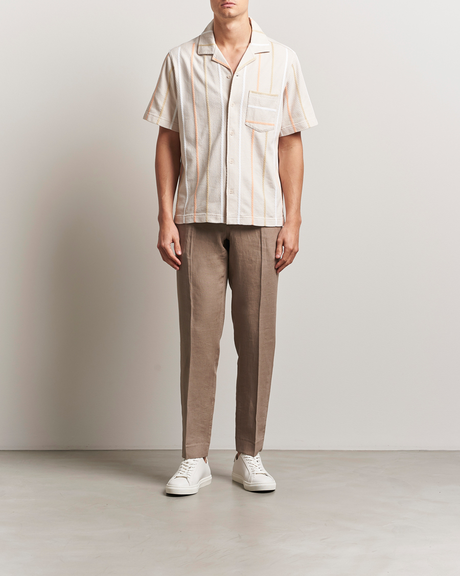 J.Lindeberg Soren Drape Linen Pants Nutmeg