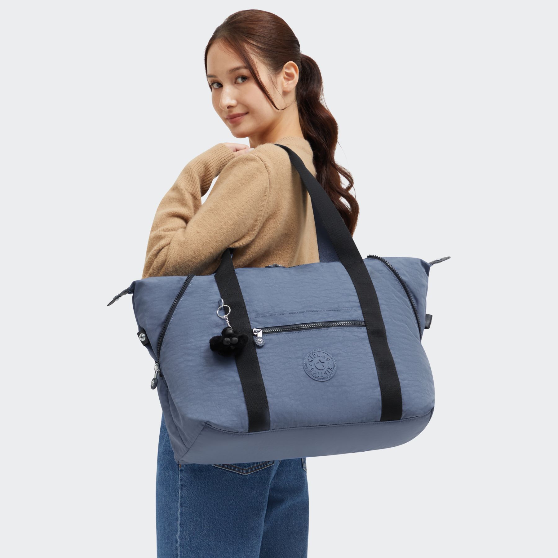 ART M  Sac fourre-tout multi-usage taille moyenne avec manchon pour valise - Blue Lover