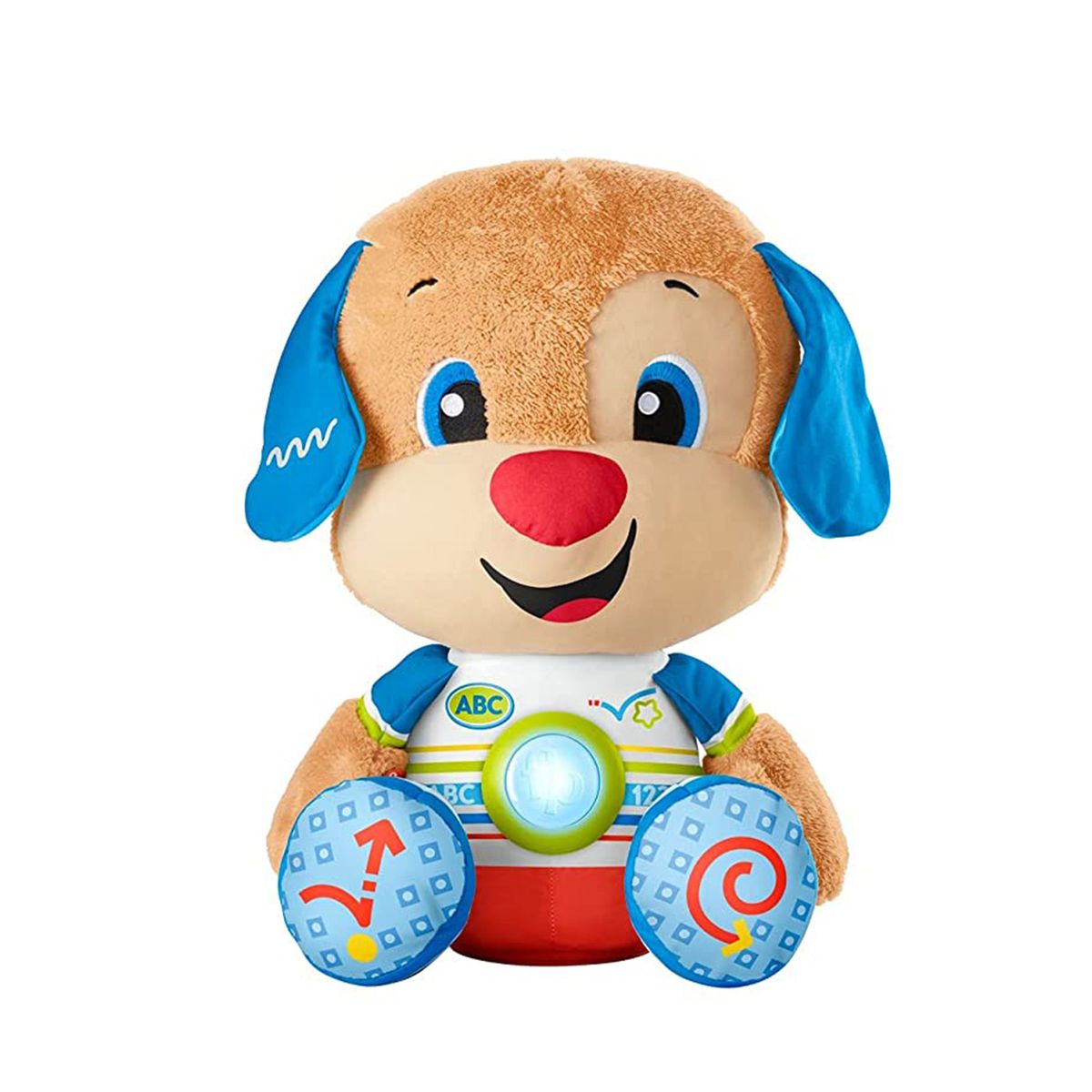 Mattel HCJ15 - Fisher-Price - Plüschfigur mit Licht und Sound,40cm, Lernspaß Riesen-Hündchen