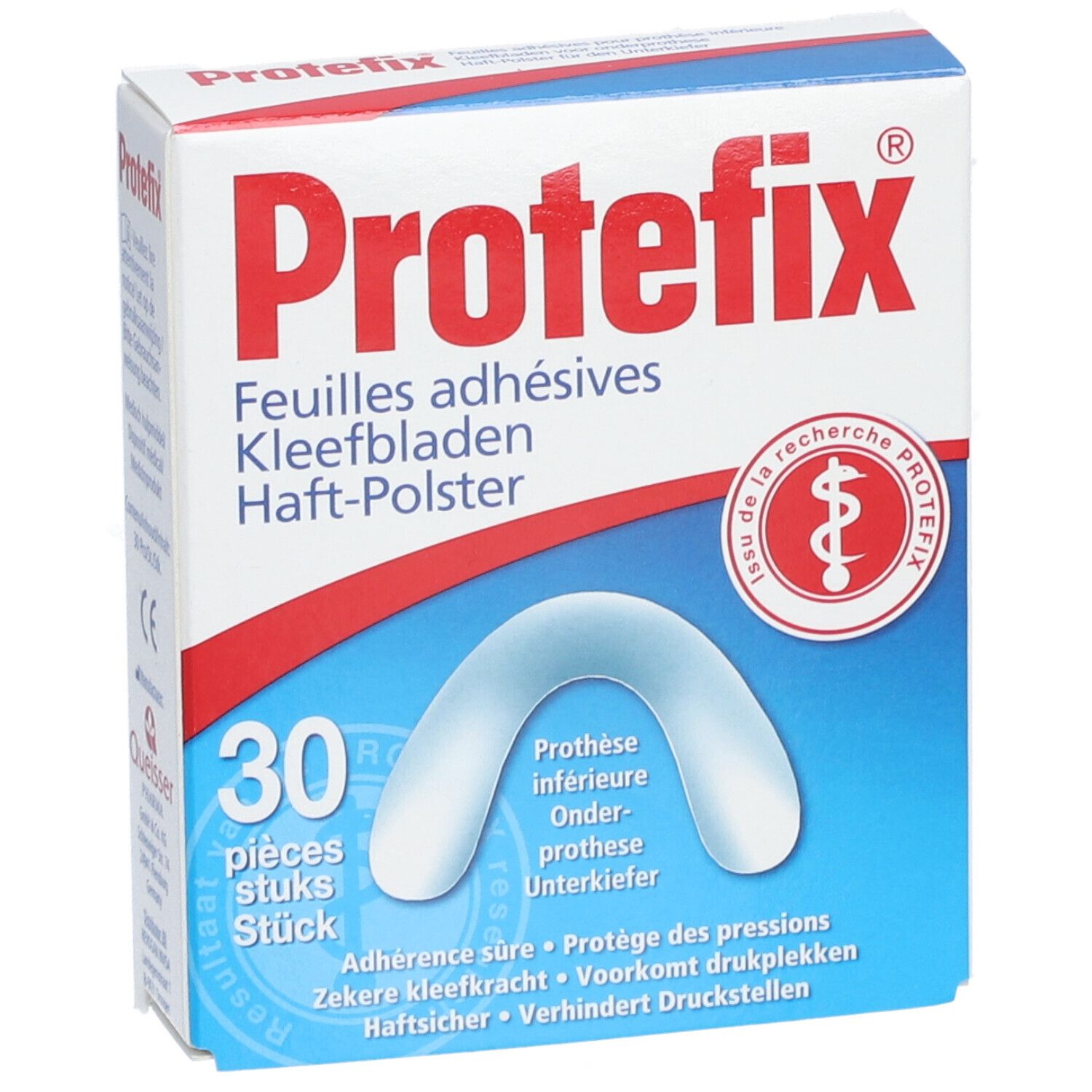 Protefix® Haft-Polster für Unterkieferzahnprothesen
