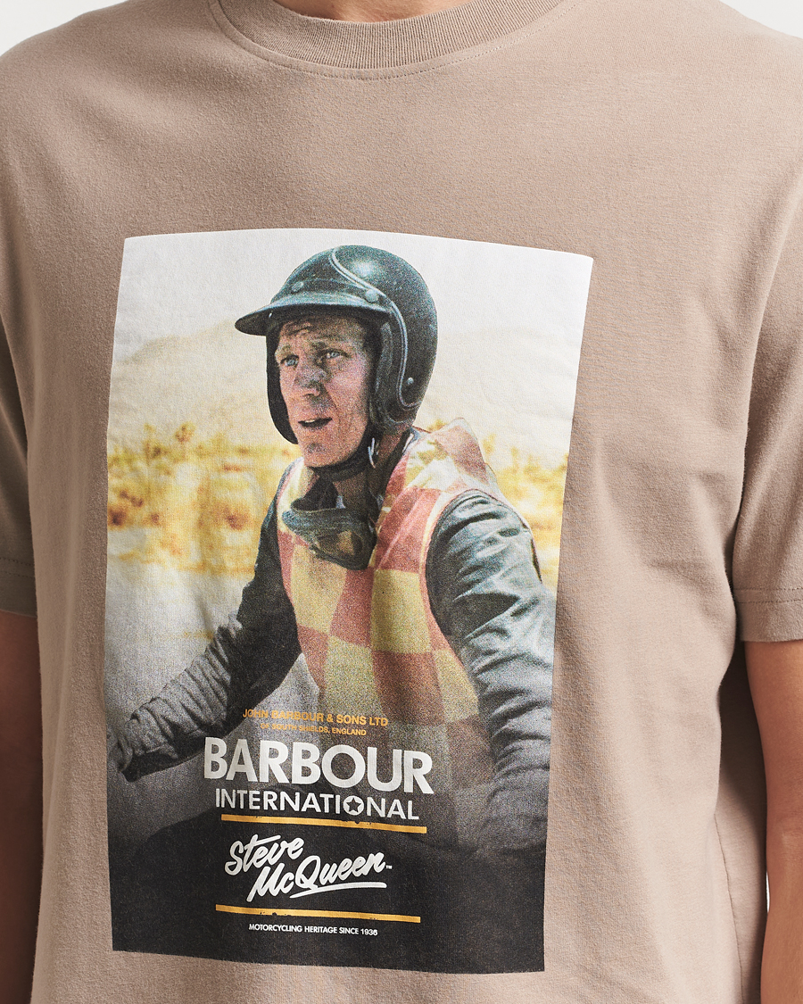Barbour International Nicholl Steve McQueen T-Shirt Timber Wolf