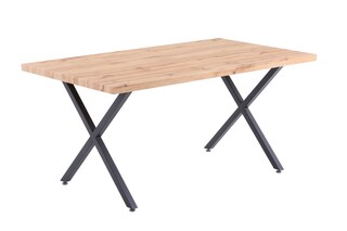 CASAVANTI Esstisch 160 x 90 cm braun/schwarz