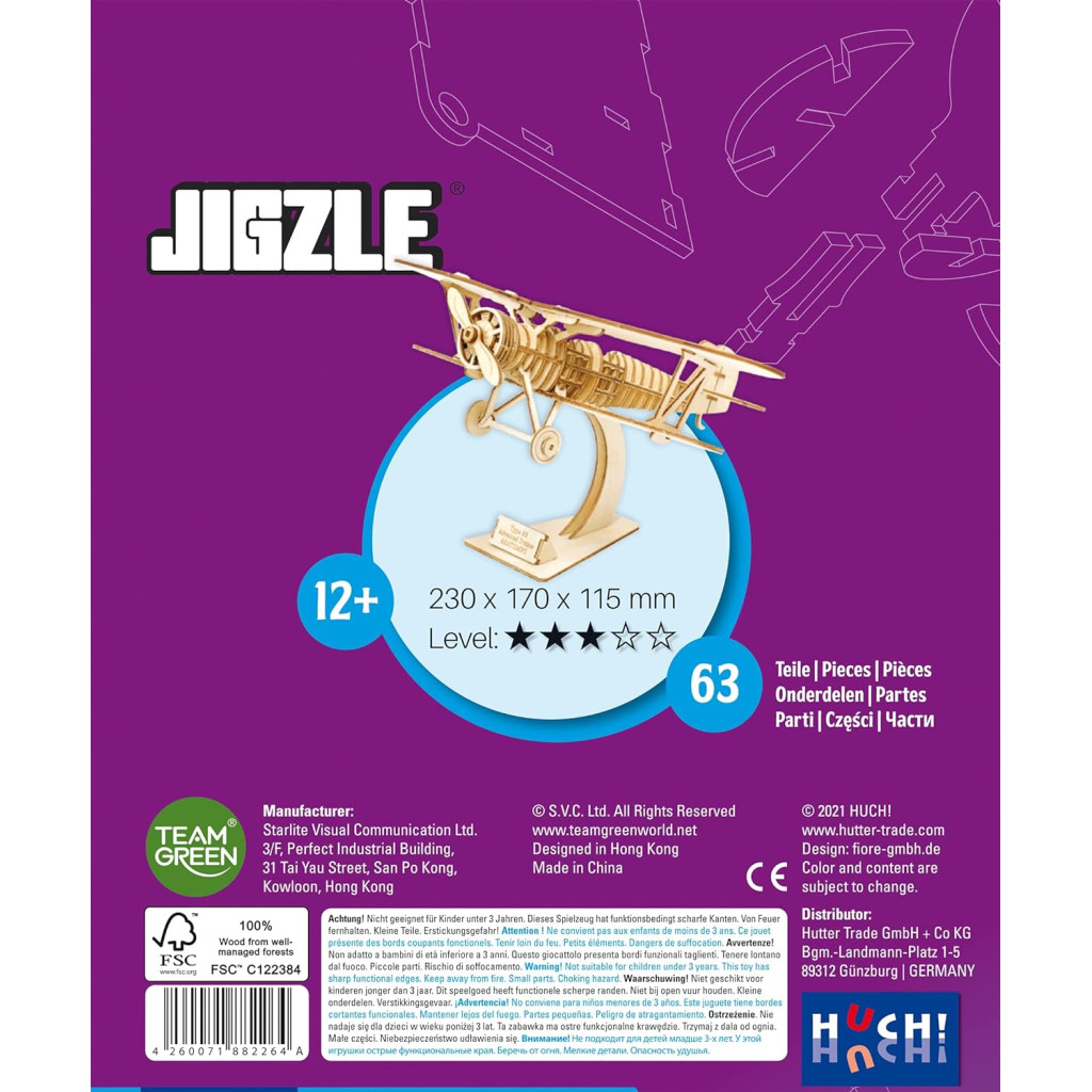 Jigzle 3D Puzzle - Biplan