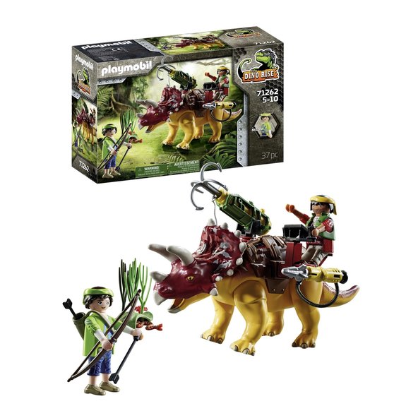 Tricératops et soldats Playmobil Dino Rise 71262