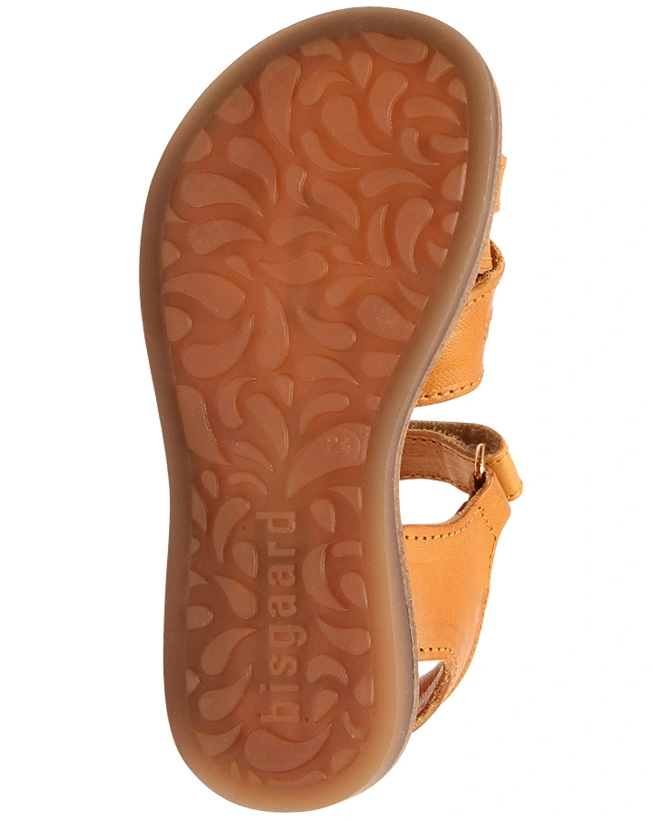 Leder-Sandalen BESSA in mustard
