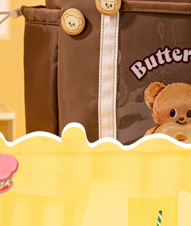 Butterbear - Set van 6: Butterbear-koekjesbadge