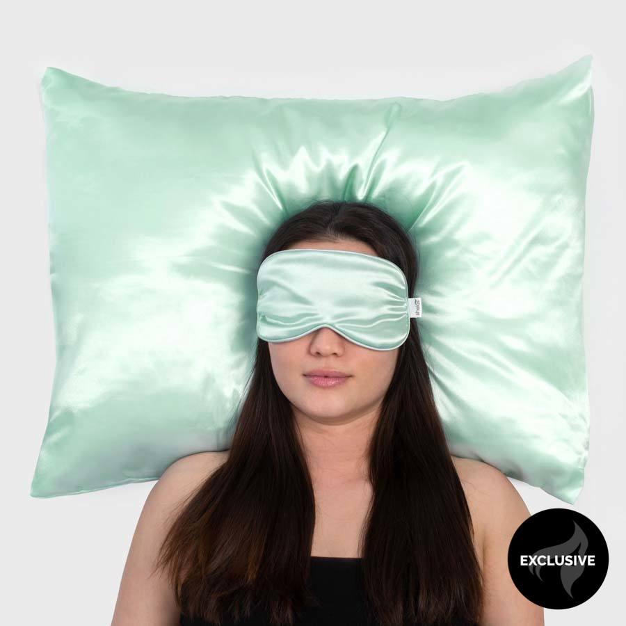 Shelas Sovesett - putetrekk og sovemaske i sateng