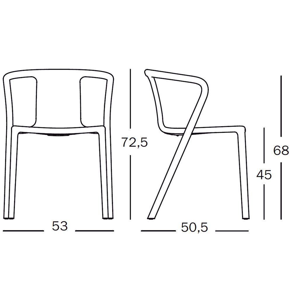 Air-Armchair tuinstoel antraciet