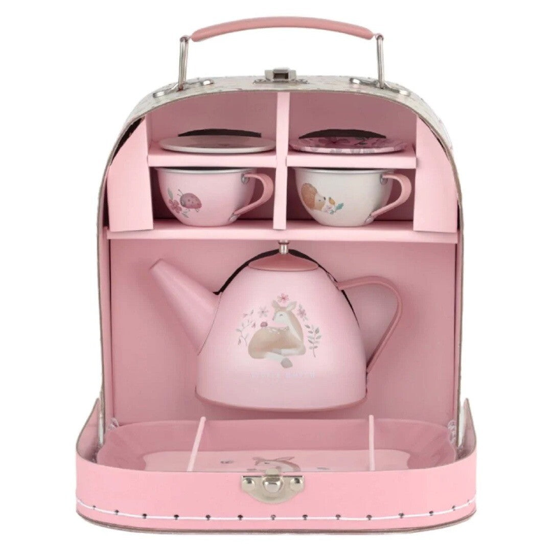 Little dutch theeservies fairy garden met koffer