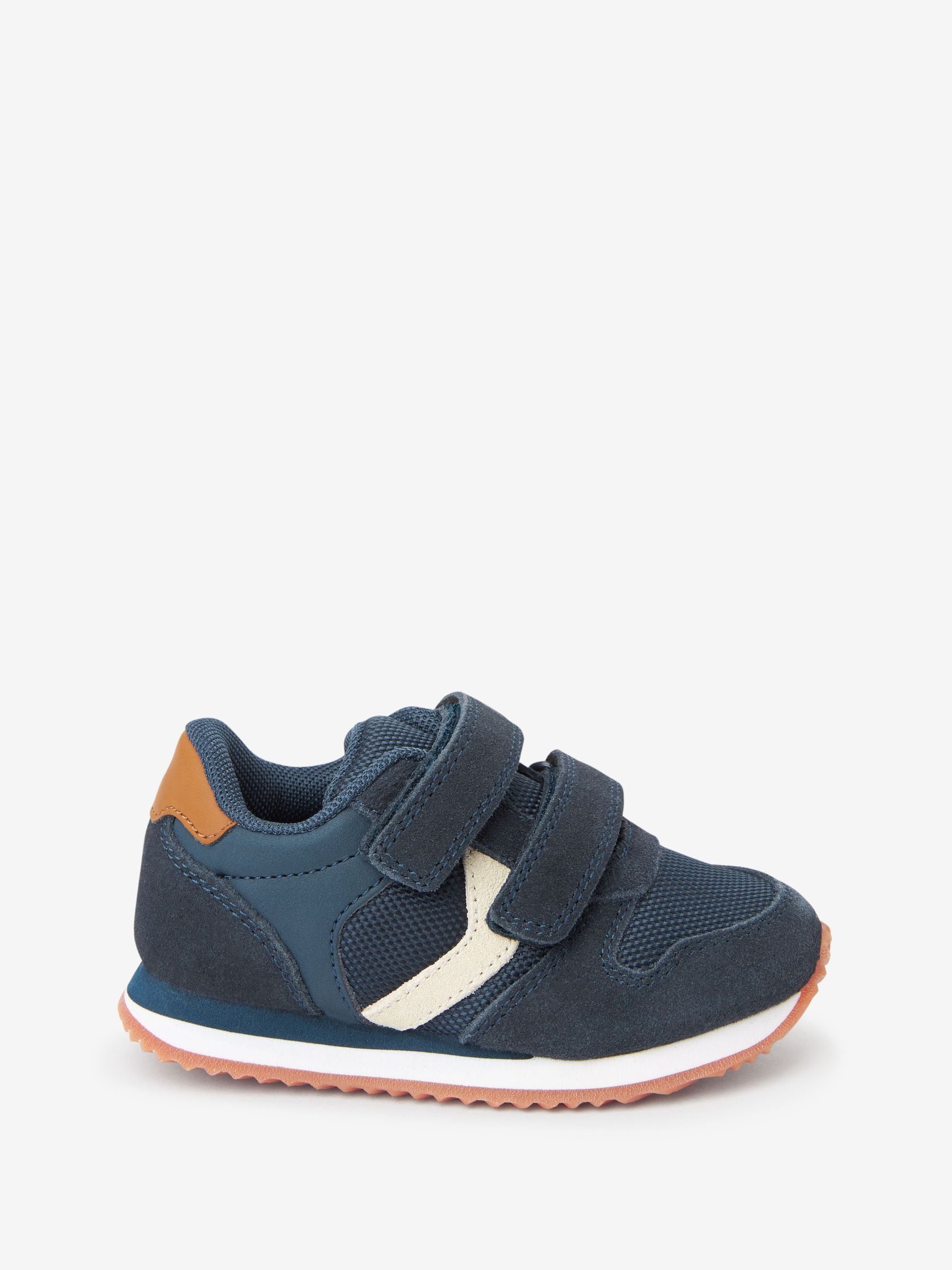 Marineblauw - Sneakers met dubbele bandjes