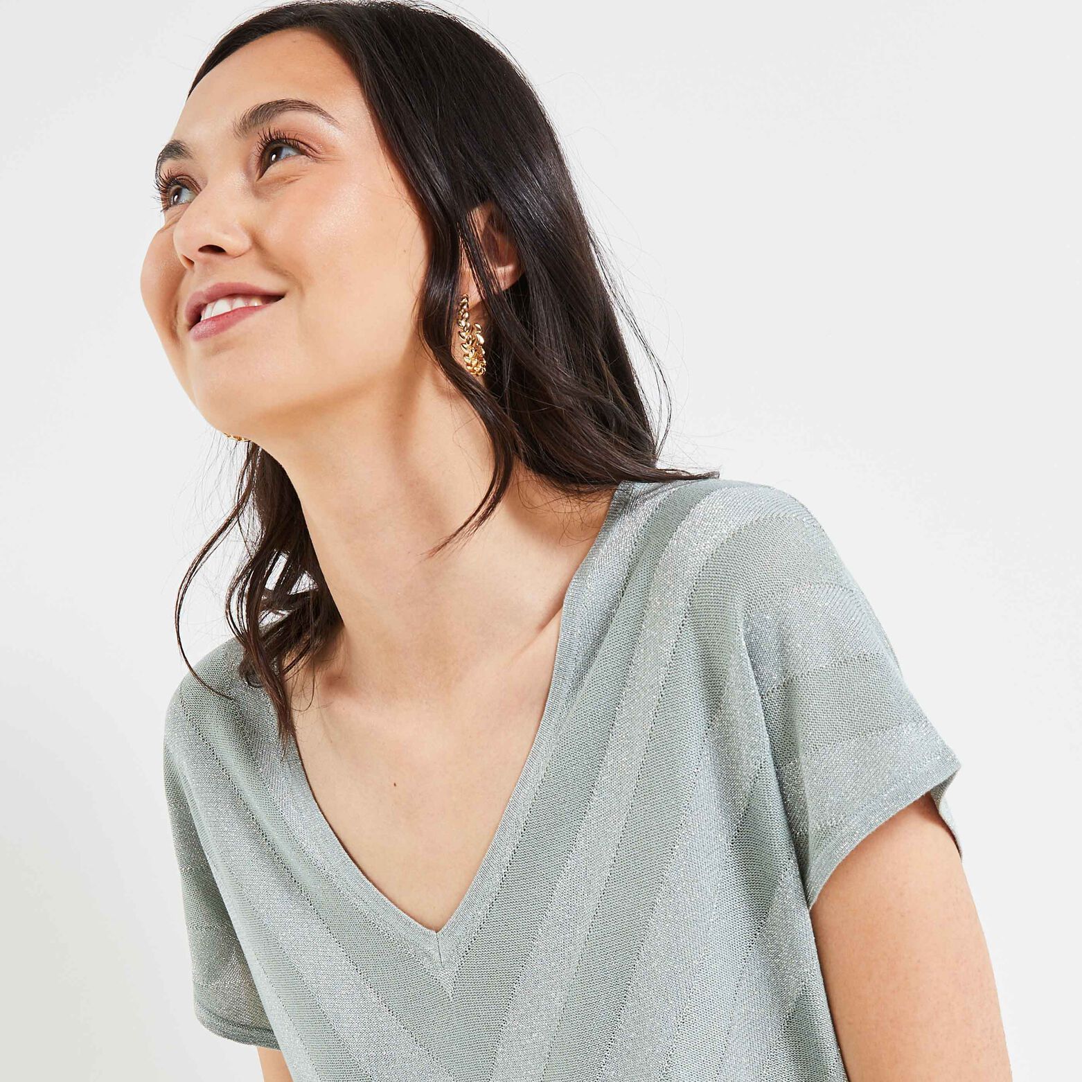 T-shirt scintillant femme