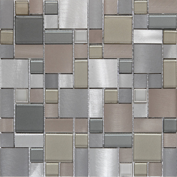 Mosaïque gris 30x30cm Tourino GoodHome