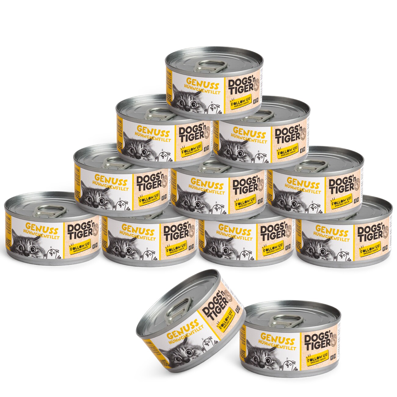 Dogs'n Tiger Katzenassfutter Genuss 12x70 g