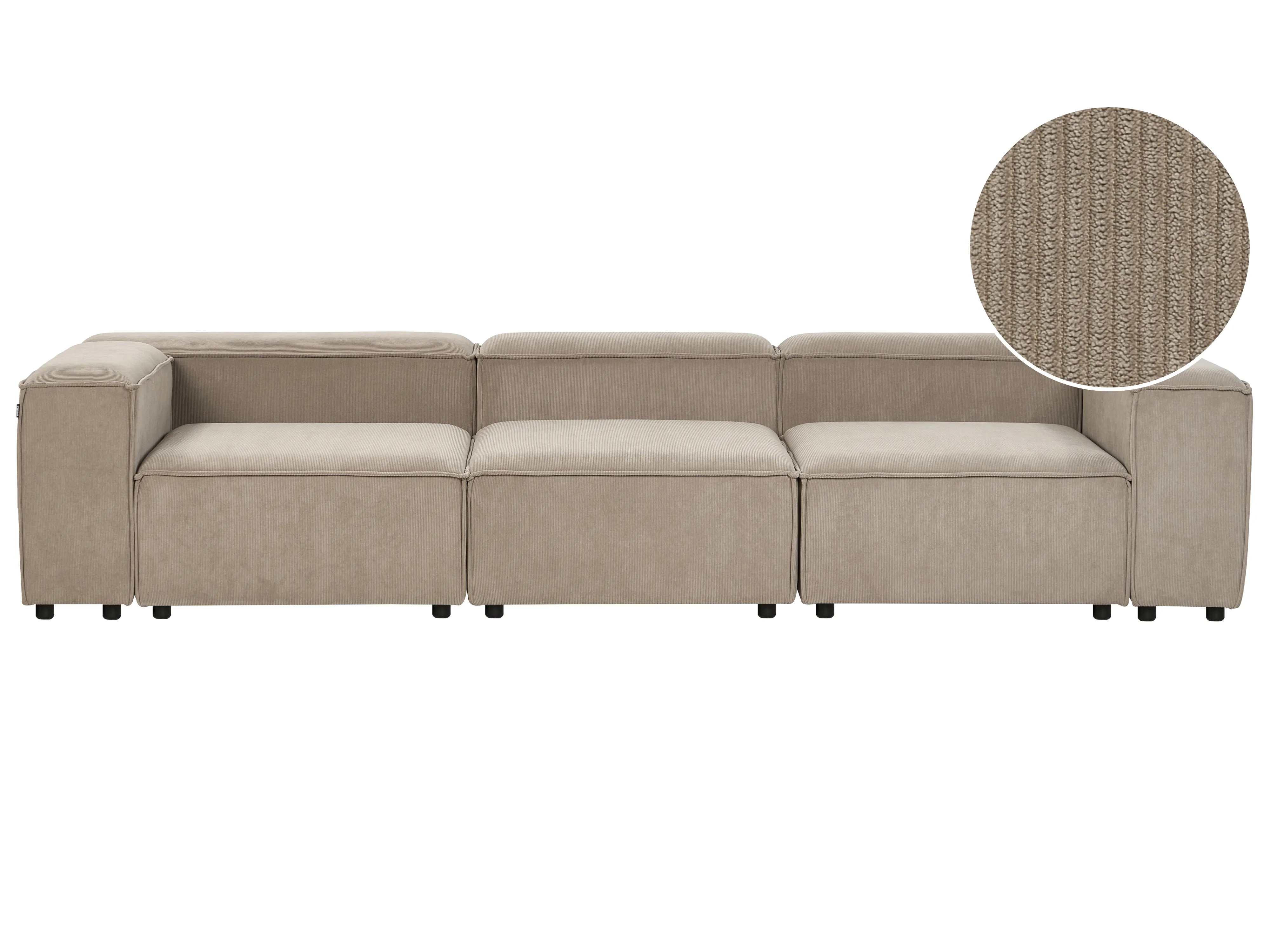 Modulaire bank 3-zits ARDAL Corduroy Lichtbruin