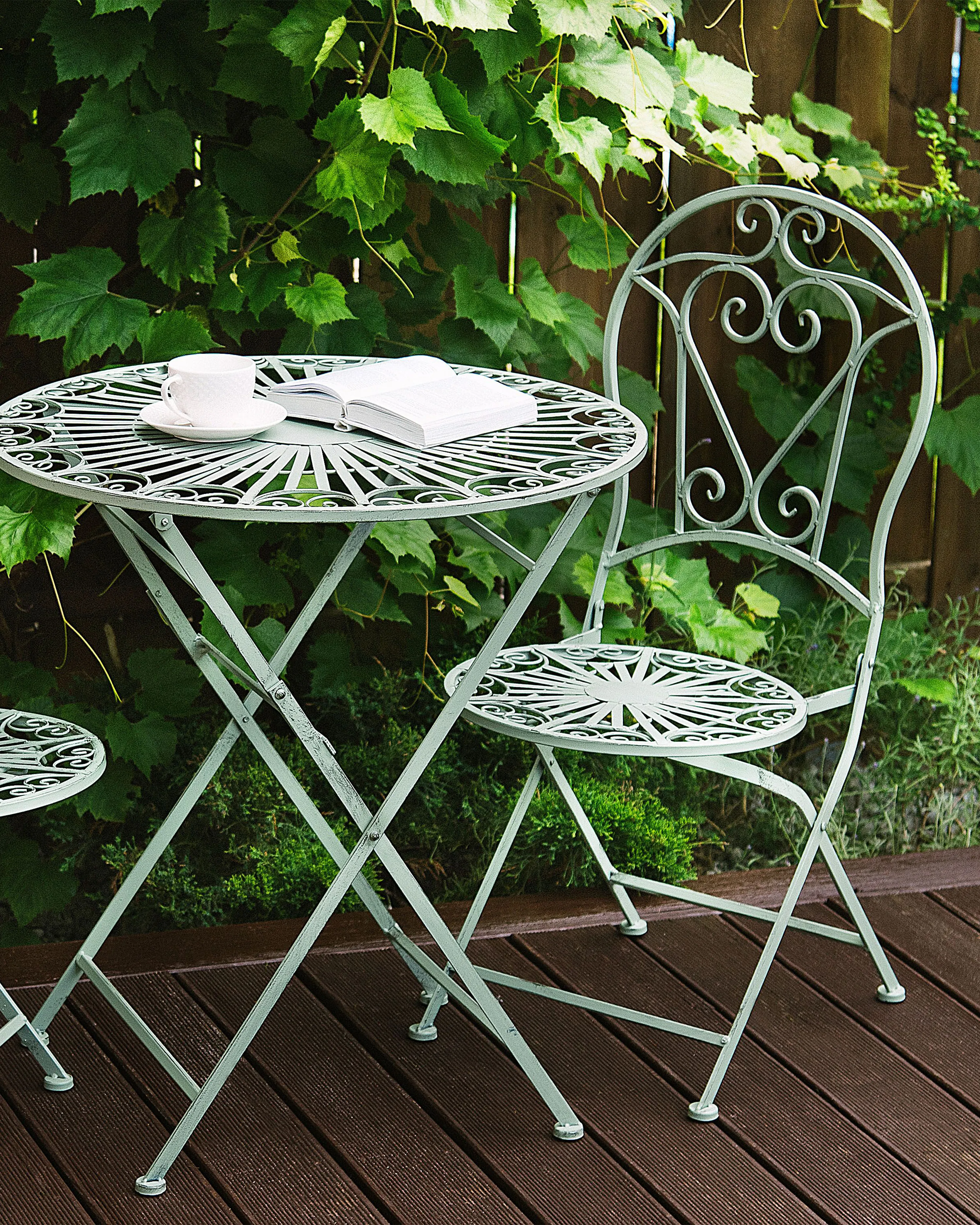 Set van 2 tuinstoelen TRENTO Metaal Lichtgroen
