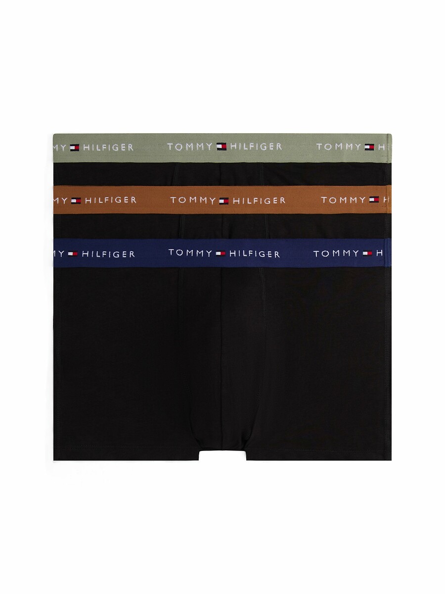 TOMMY HILFIGER<br>Conjunto de 3 cuecas boxer lisas