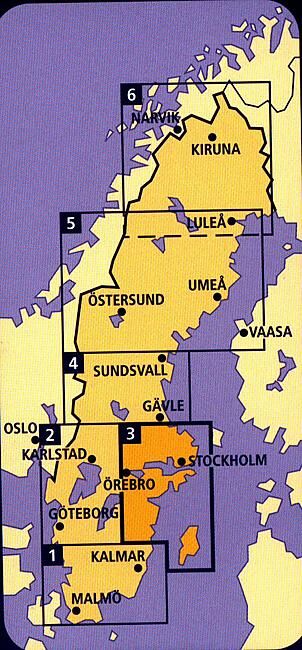 KUMMERLY - 3 SUEDE DU SUD EST ECHELLE 1 250 000