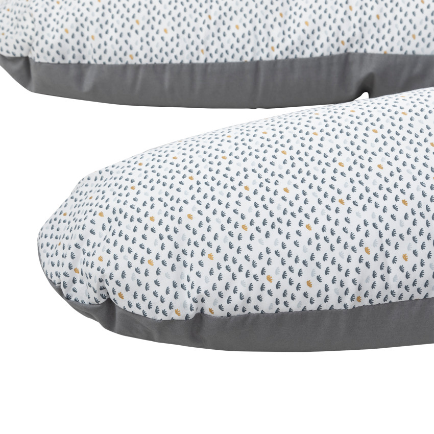 Coussin d'allaitement avec housse motif nuages 160cm