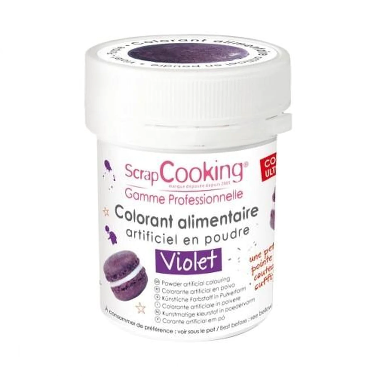 Colorant alimentaire en poudre 20 g - violet Scrapcooking