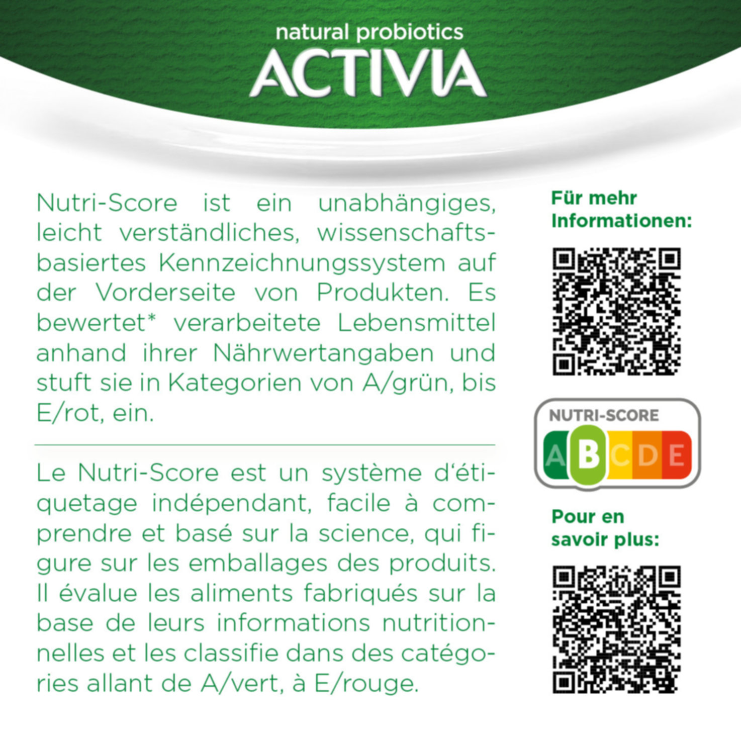 Activia probiotischer Joghurt Cerealien 4x115g