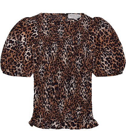Hound Top - Leopard - Sort/Beige/Brun