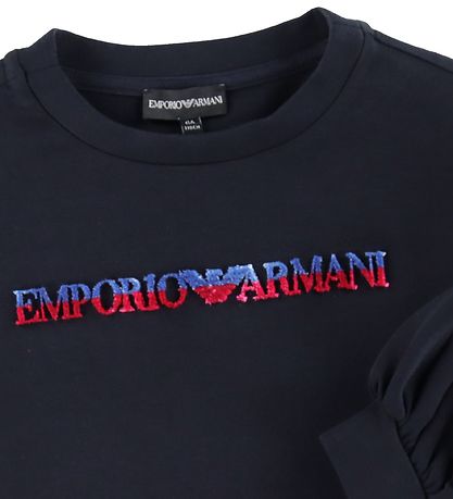 Emporio Armani Bluse - Blåe Navy m. Velour