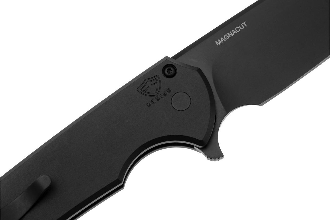 Pro-Tech Mordax MX103 DLC MagnaCut, Solid Black Aluminum zakmes