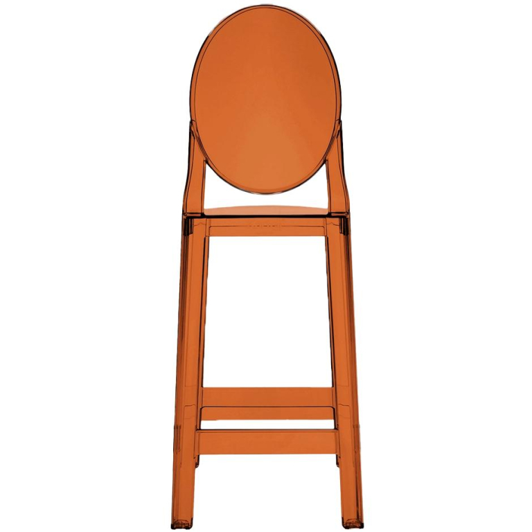 Kartell One More barkruk rond H65 Amber