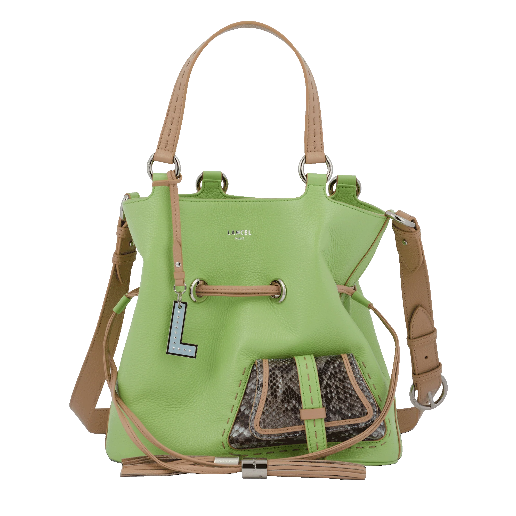 Sac seau M Premier Flirt de Lancel-Multico vert pomme