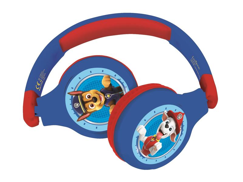 Lexibook Kinderkopfhörer Paw Patrol 2-in-1-Bluetooth Kabelloser Kopfhörer für Kinder