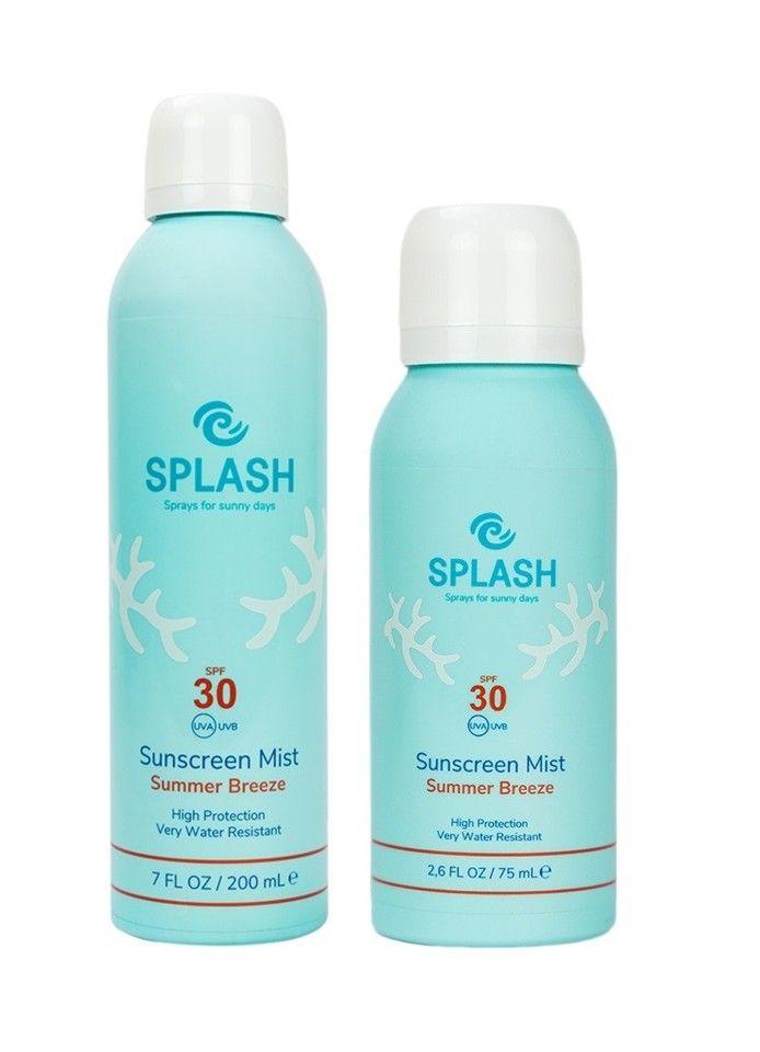 SPLASH - Summer Breeze Sunscreen Mist SPF 30 200 ml + SPLASH - Summer Breeze Sunscreen Mist SPF 30 75 ml - Solcreme