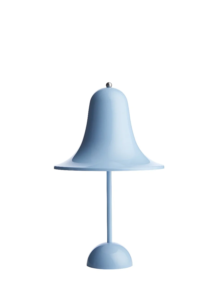 Verpan  Verner Panton Pantop portable, bordlampe - Light Blue - Ø18