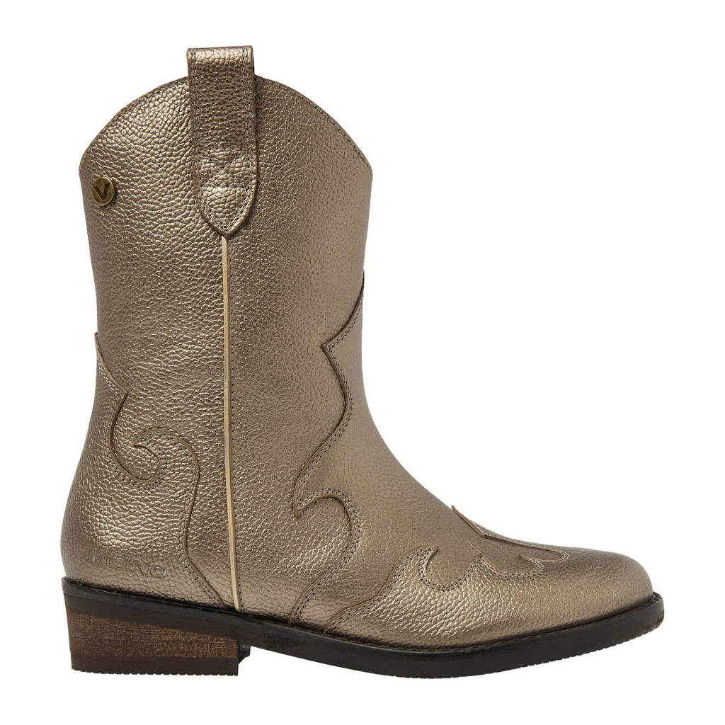 Vingino Lunaleren cowboylaarzen goud