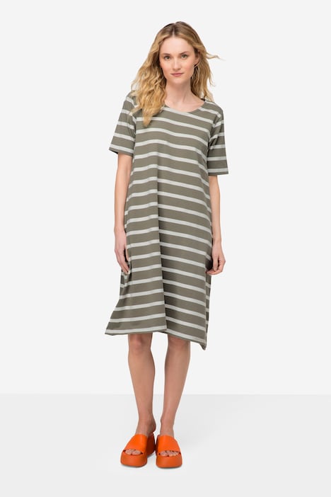 Jerseykleid, Rundhals, Halbarm