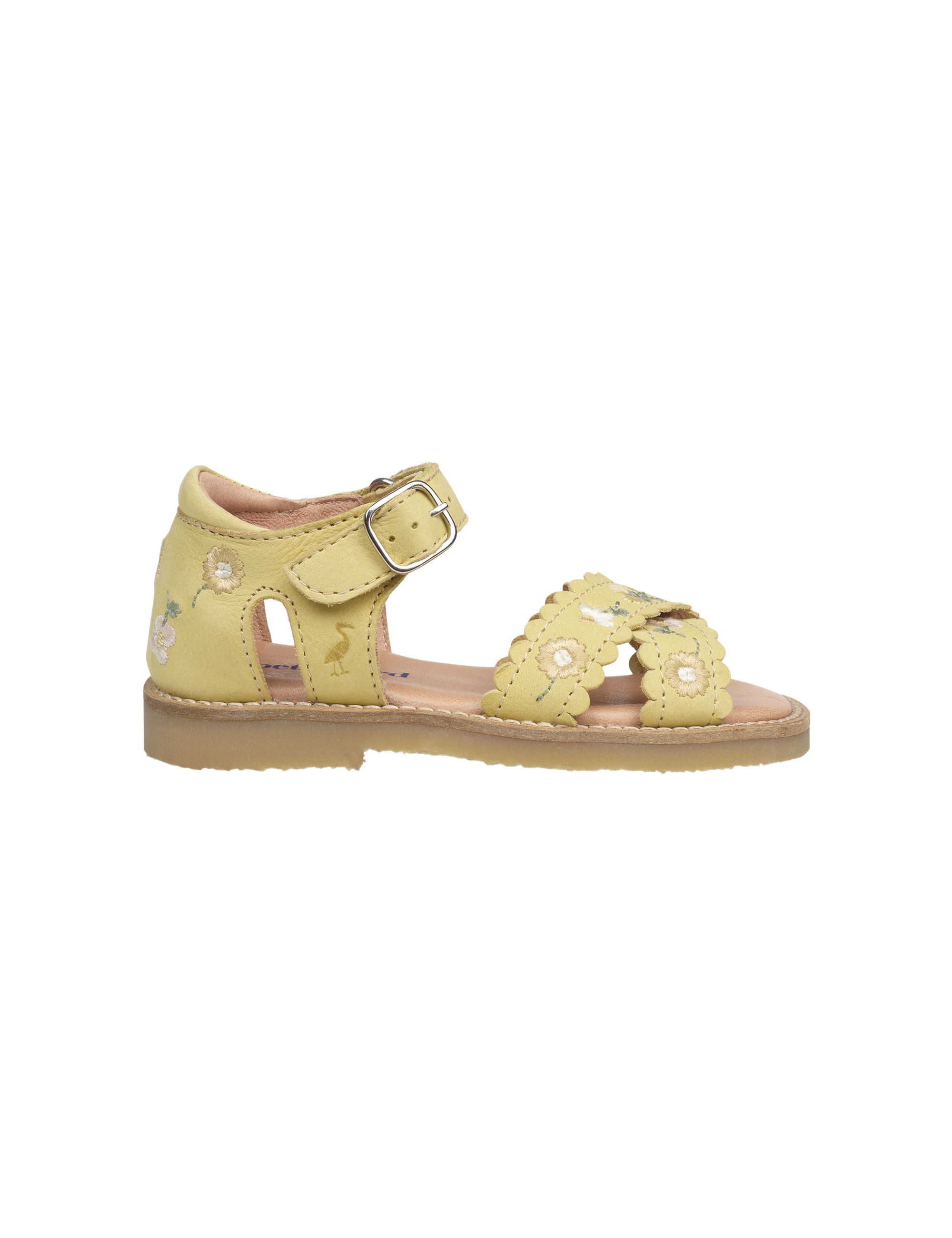 Flower Crossover Sandal - Lemon Meringue
