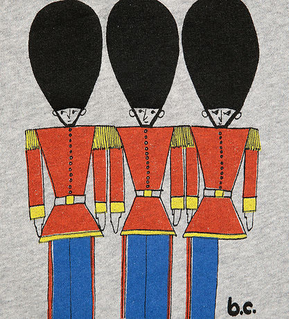 Bobo Choses Sweatshirt - Little Tin Soldiers - Light Heather Gre