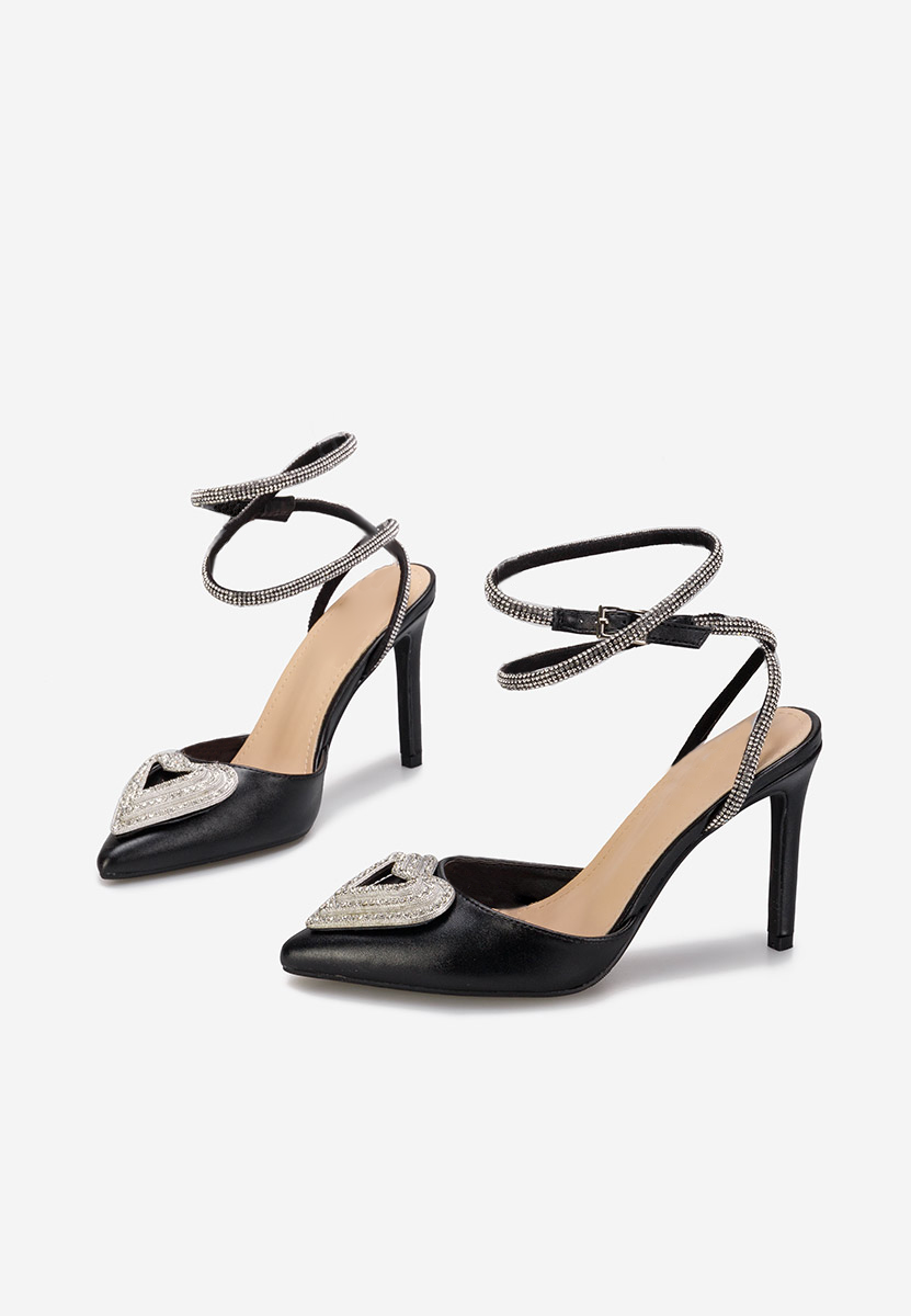 Chaussures à talon haut noirs Amaya  V2