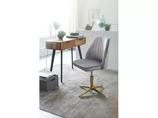 chaise de bureau velours chaise pivotante avec dossier