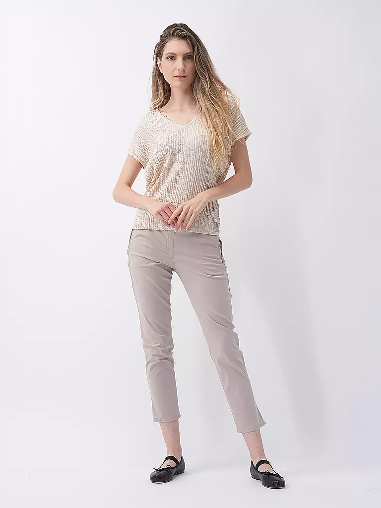 RAPHAELA BY BRAX Hose Super Slim Fit 6/8 LAVINA ZIP creme